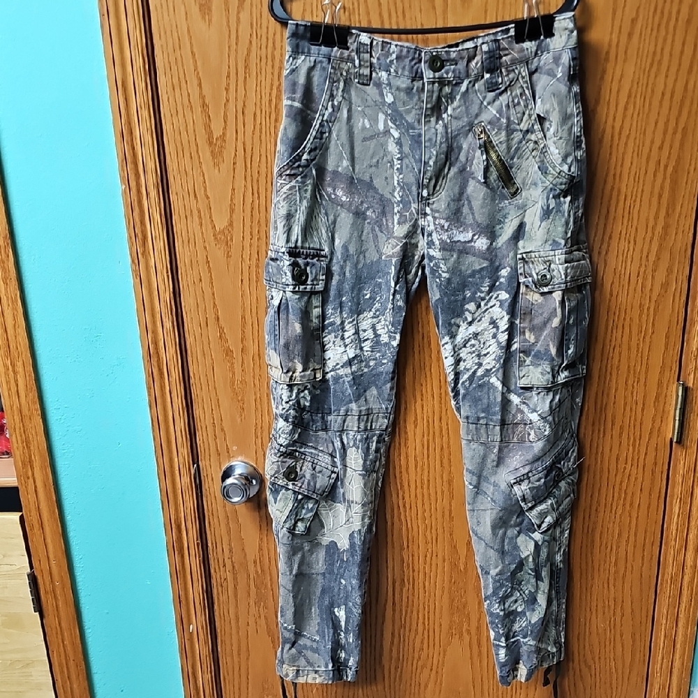 Source Unknown Camouflage Men Jeans Straight